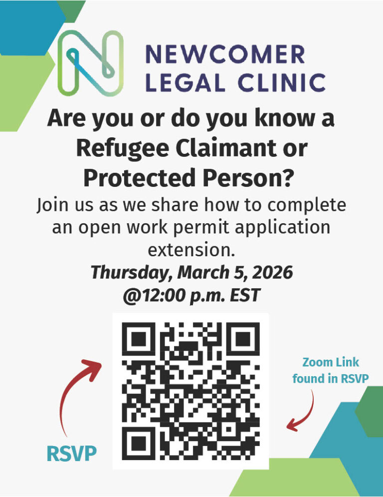 For Refugee Claimant or Protected Person - to complete an open work permit application extension.